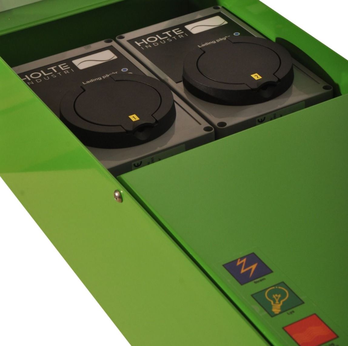 Dobbel ladestasjon for elbil 230/400V 8,2kW